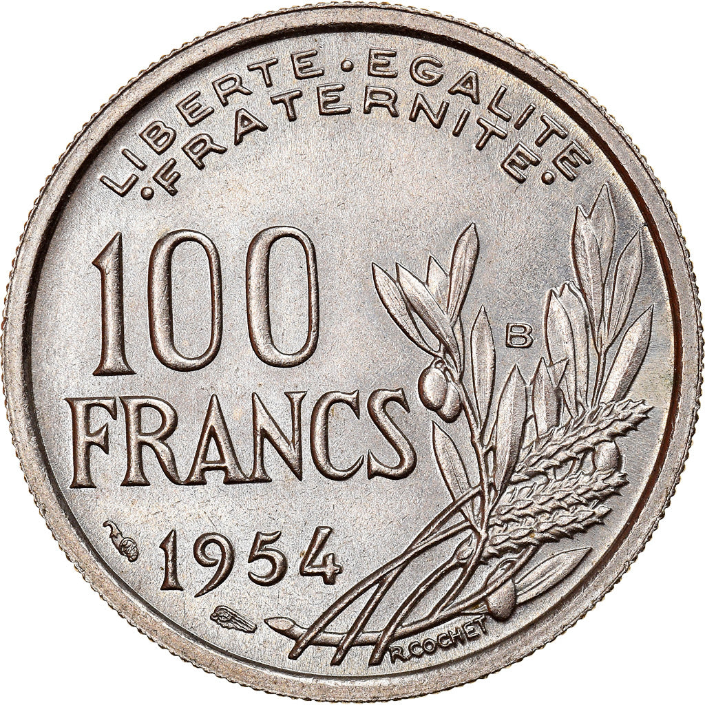 Coin, France, Cochet, 100 Francs, 1954, Beaumont - Le Roger, AU(55-58)
