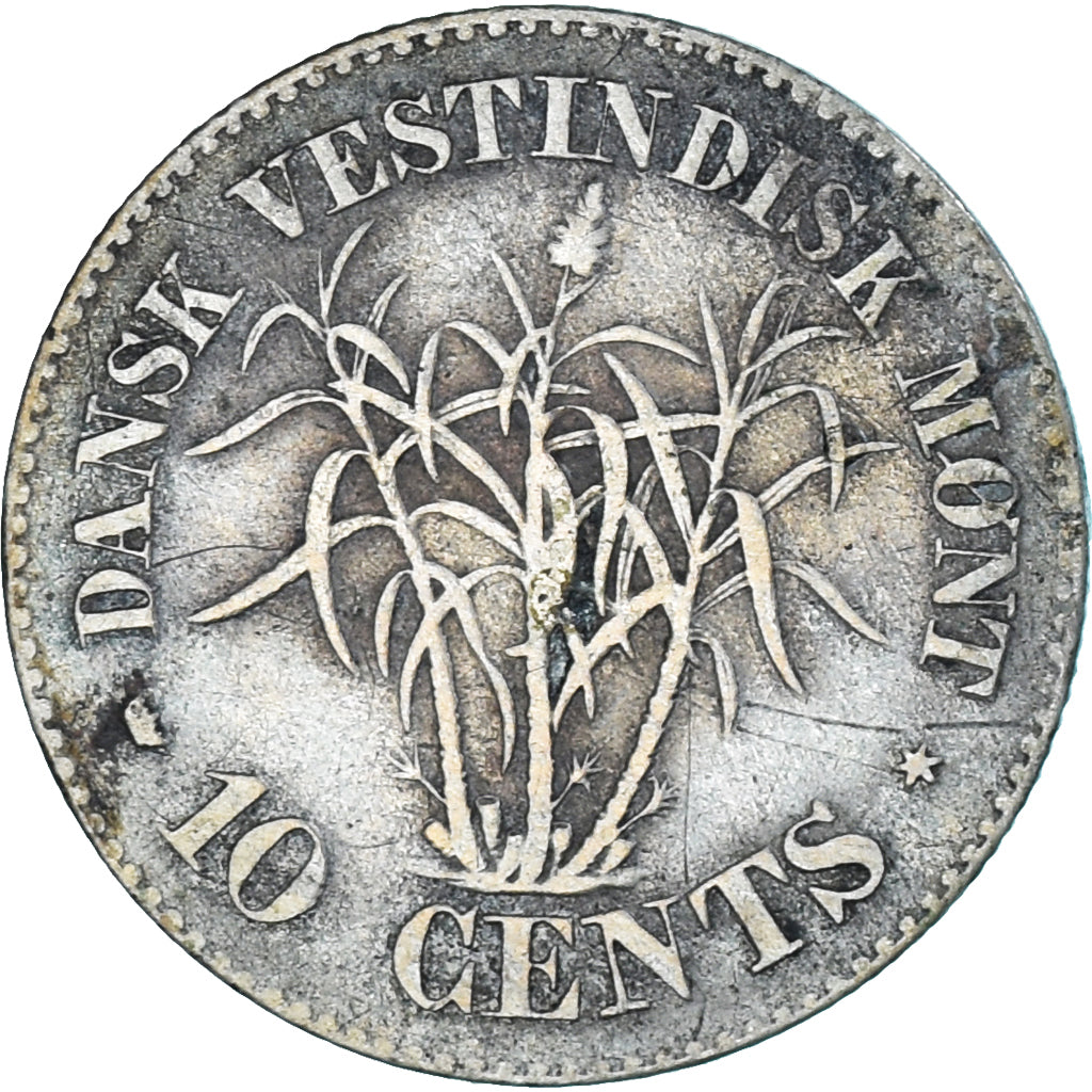Danish West Indies, 10 Cents, 1859