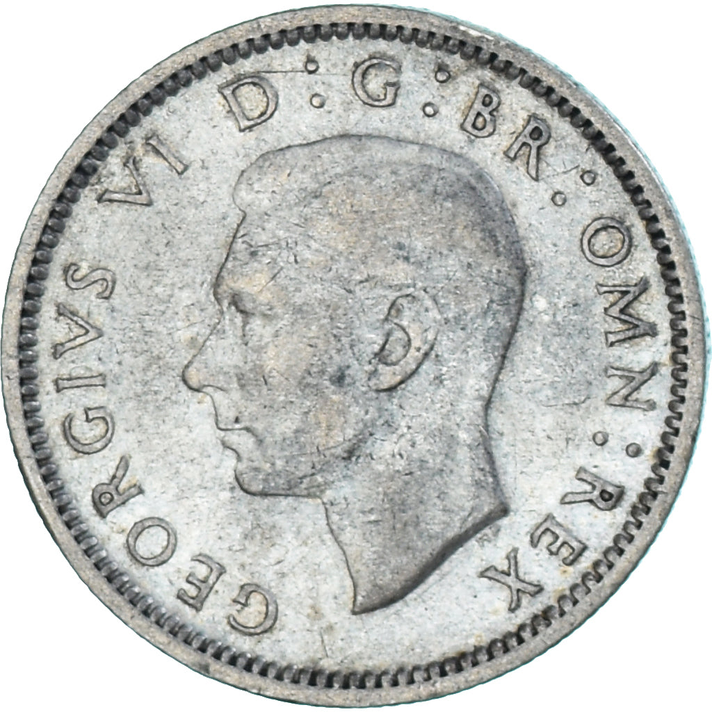Münze, Großbritannien, 6 Pence, 1943