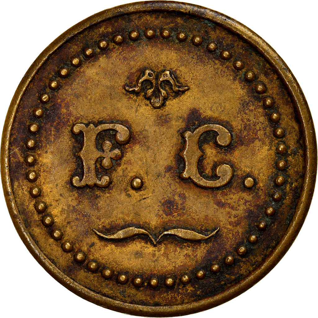 France, Jeton, Industry, Lavoir et Buanderie, Bon pour seau d'eau chaude, F.C.