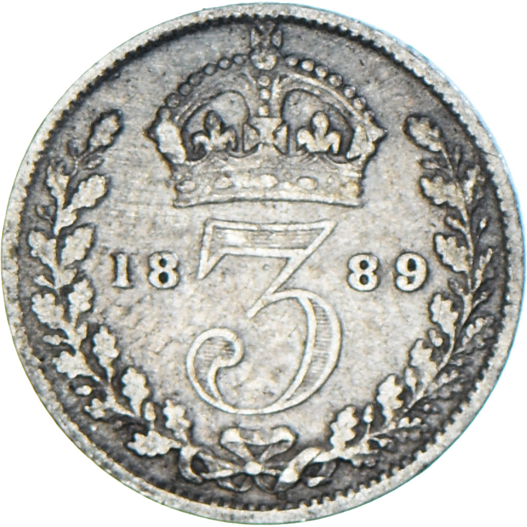 Monnaie, Grande-Bretagne, 3 Pence, 1889