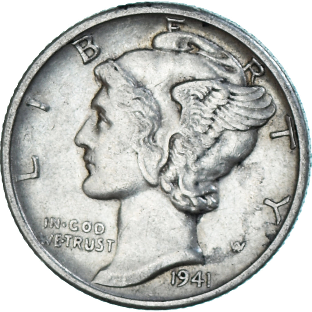 Coin, United States, Dime, 1941