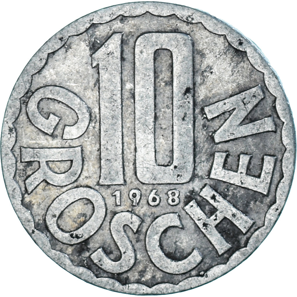 Munten, Oostenrijk, 10 Groschen, 1968
