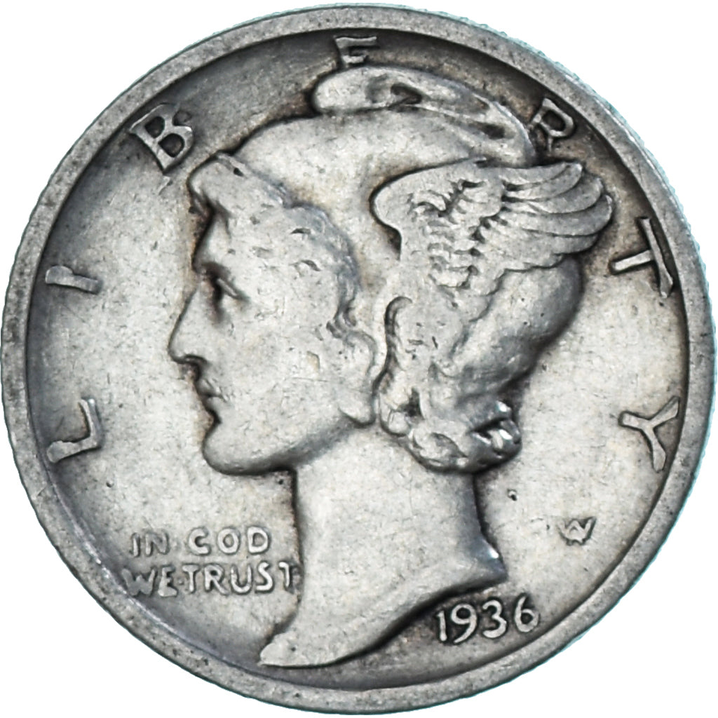 Münze, Vereinigte Staaten, Dime, 1936