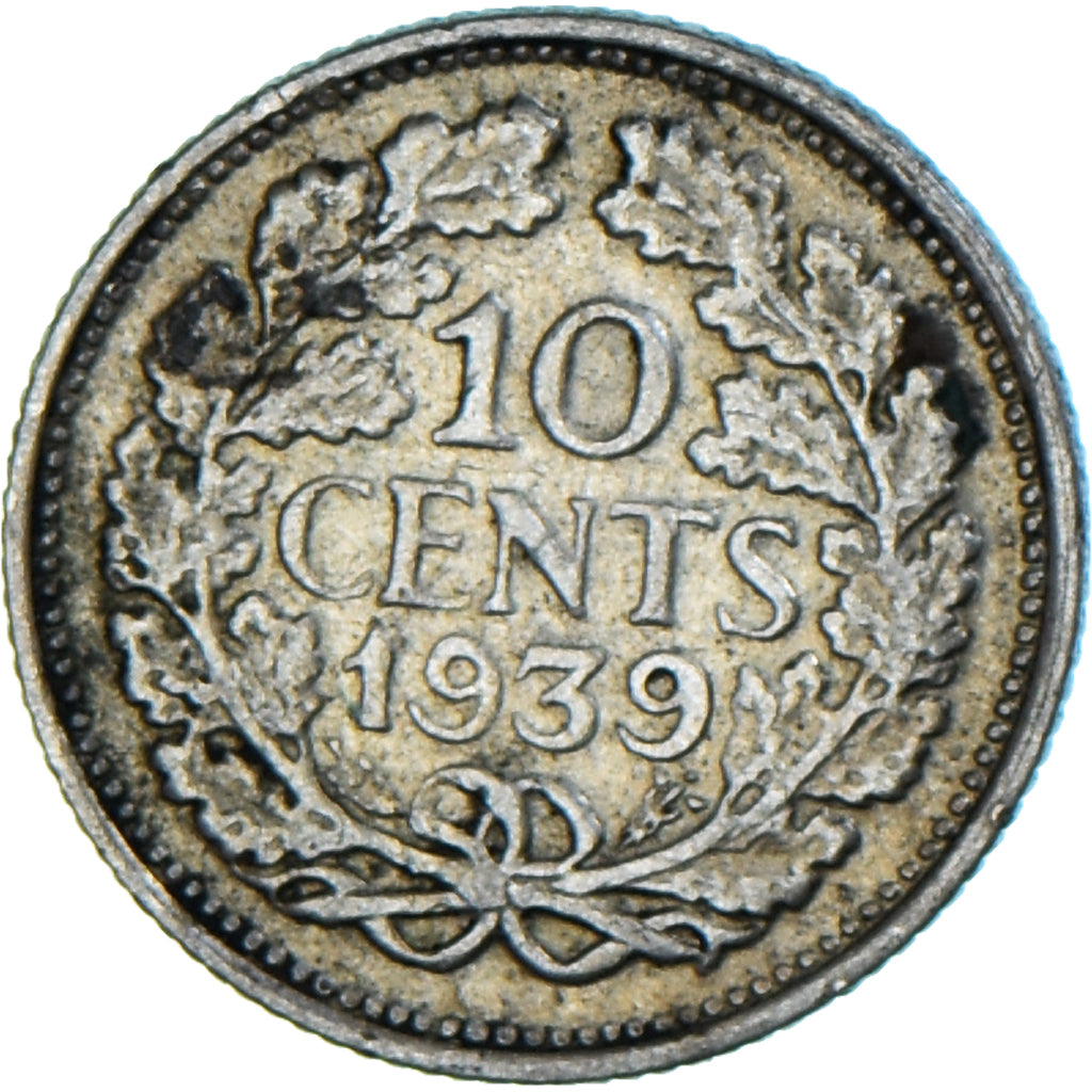 Monnaie, Pays-Bas, 10 Cents, 1939