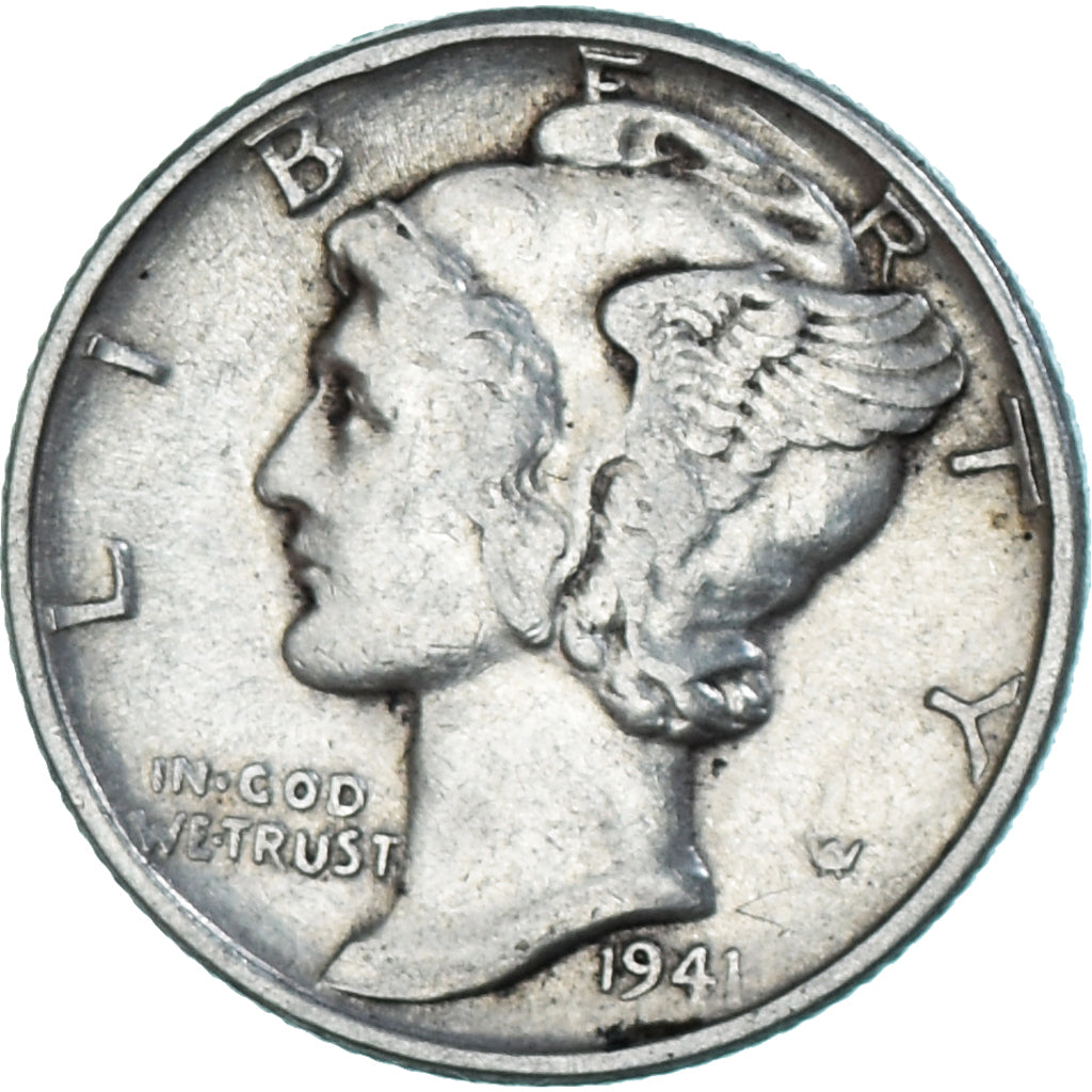 Coin, United States, Dime, 1941