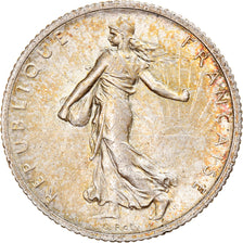 Moneda, Francia, Semeuse, Franc, 1920, Paris, MBC, Plata, KM:844.1, Gadoury:467