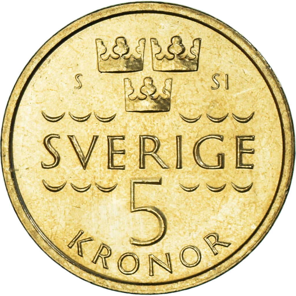 Monnaie, Suède, 5 Kronor, 2016