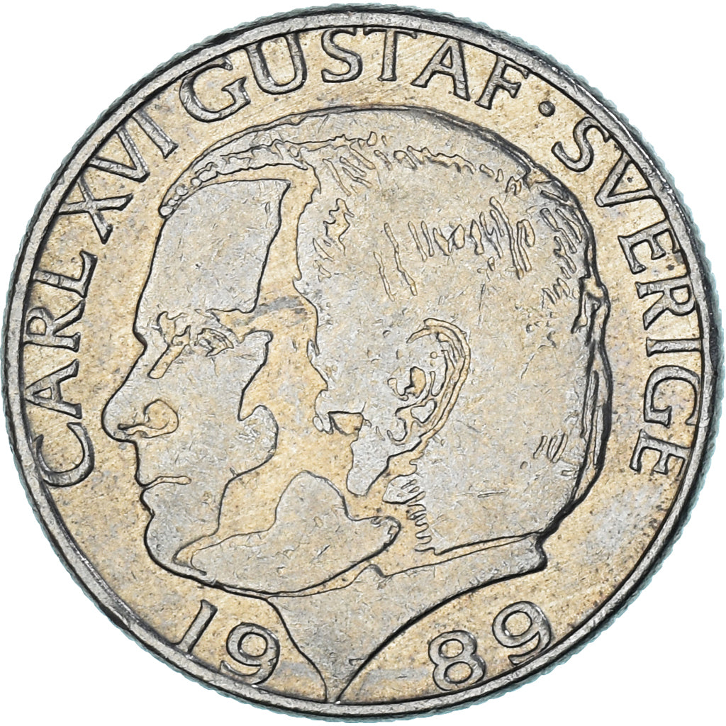 Coin, Sweden, Krona, 1989