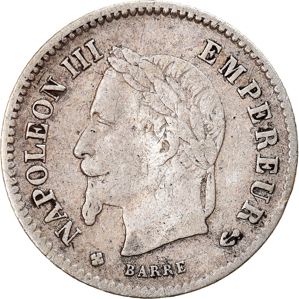 Coin, France, Napoleon III, Napoléon III, 20 Centimes, 1867, Strasbourg