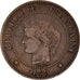 Coin, France, Cérès, 2 Centimes, 1889, Paris, VF(30-35), Bronze, KM:827.1