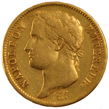 FRANCE, Napoléon I, 40 Francs, 1810, Lille, KM #696.6, EF(40-45), Gold, Gadoury