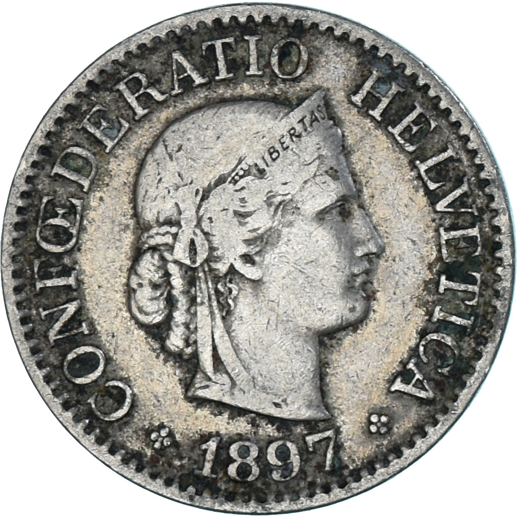 Münze, Schweiz, 10 Rappen, 1897
