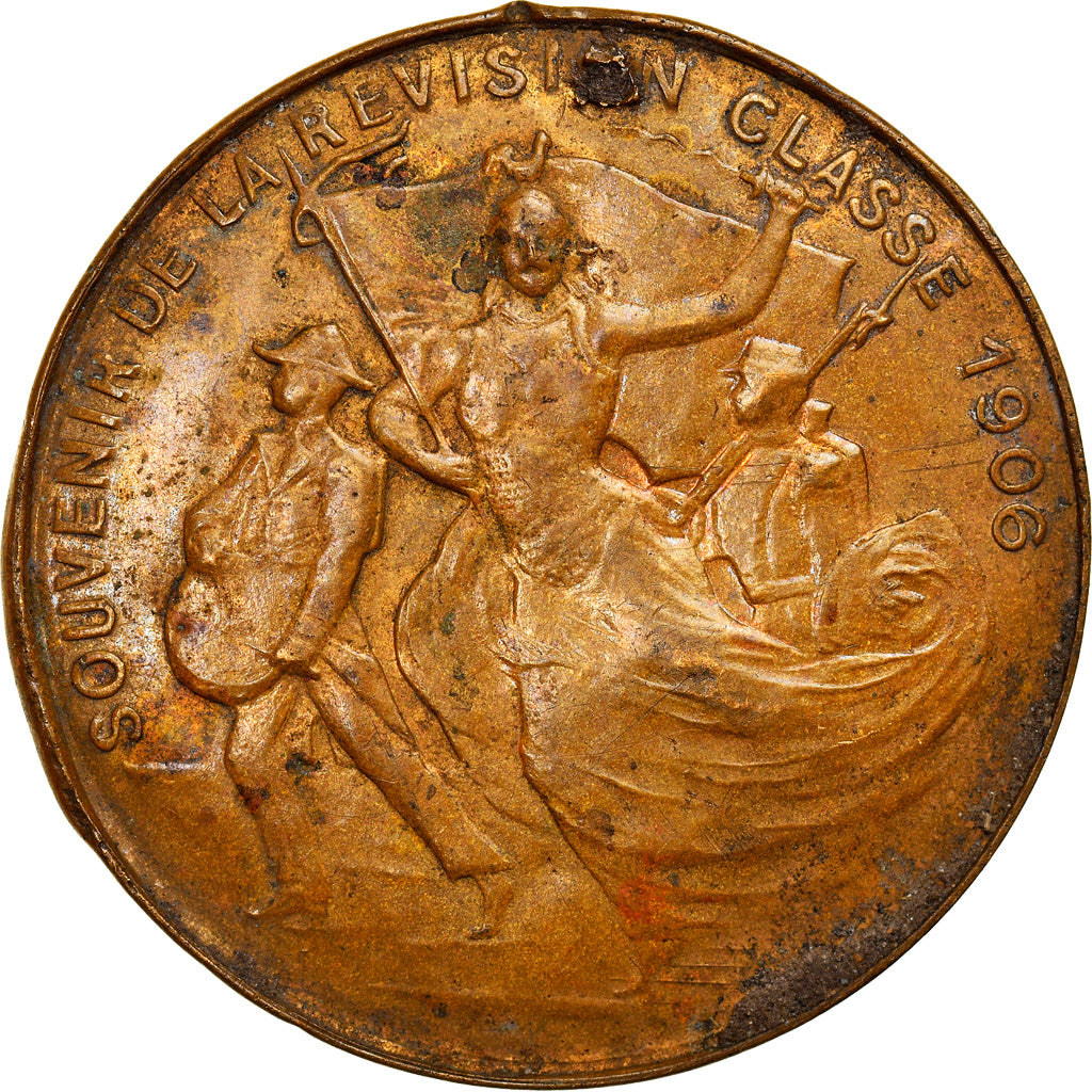 France, Souvenir de la révision, History, 1906, VG(8-10), Base Metal
