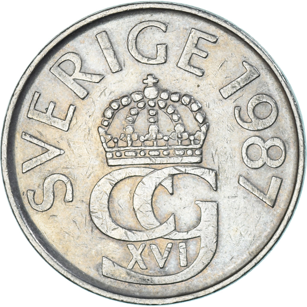 Coin, Sweden, 5 Kronor, 1987