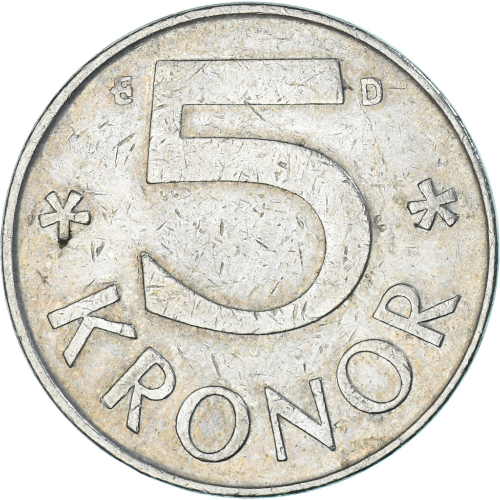 Coin, Sweden, 5 Kronor, 1987