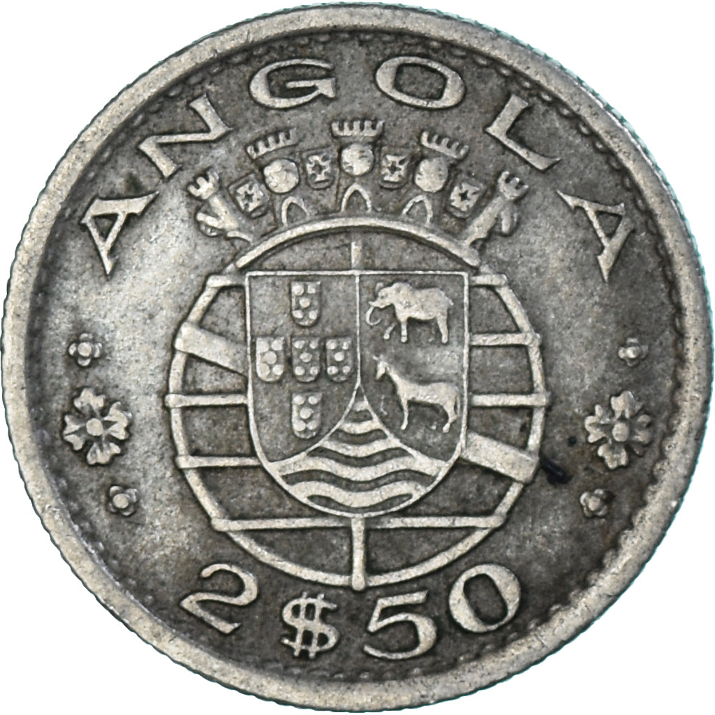 Moeda, Angola, 2-1/2 Escudos, 1956