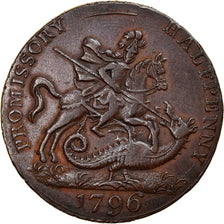 Coin, Great Britain, Hampshire, Halfpenny Token, 1796, Promissory, EF(40-45)