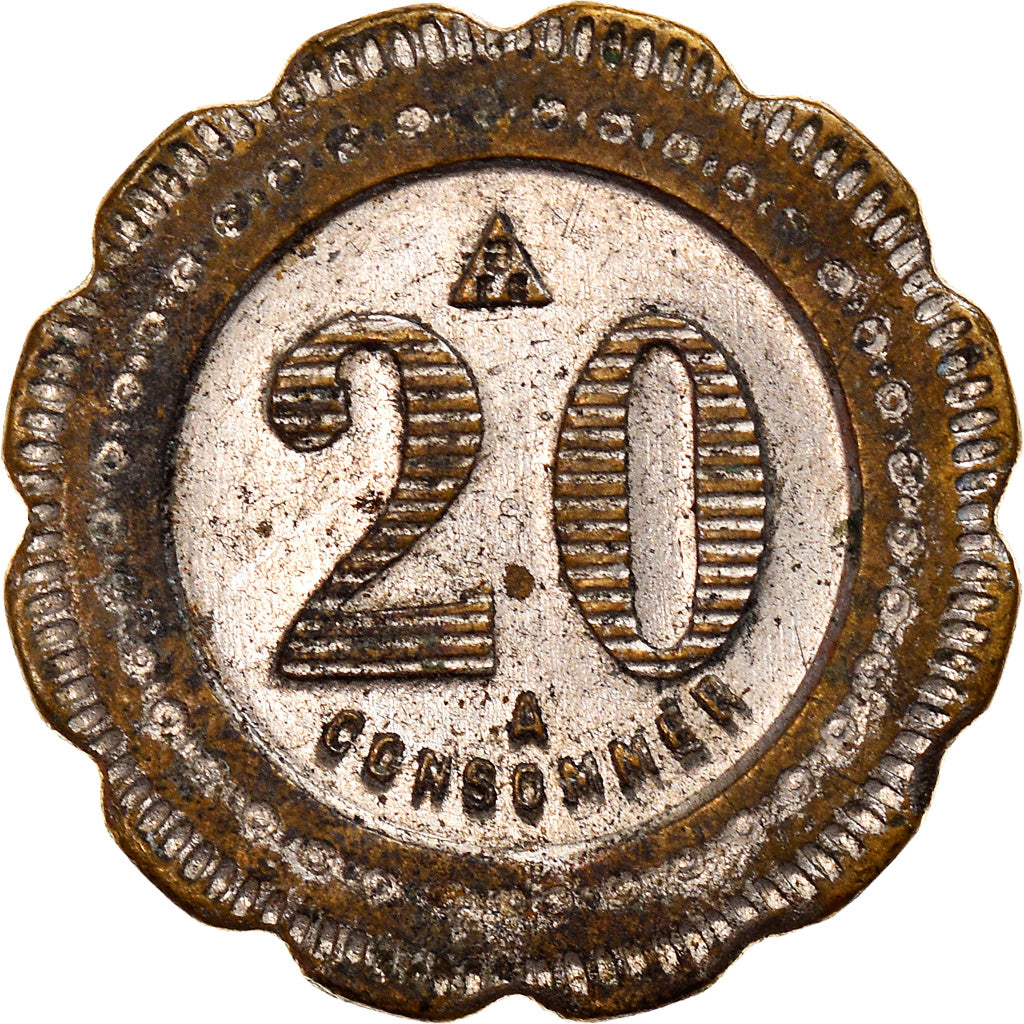 Frankreich, 20 Centimes, Token 