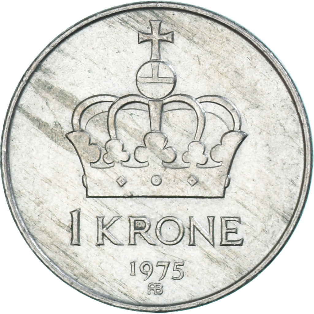 Moneda, Noruega, Krone, 1975
