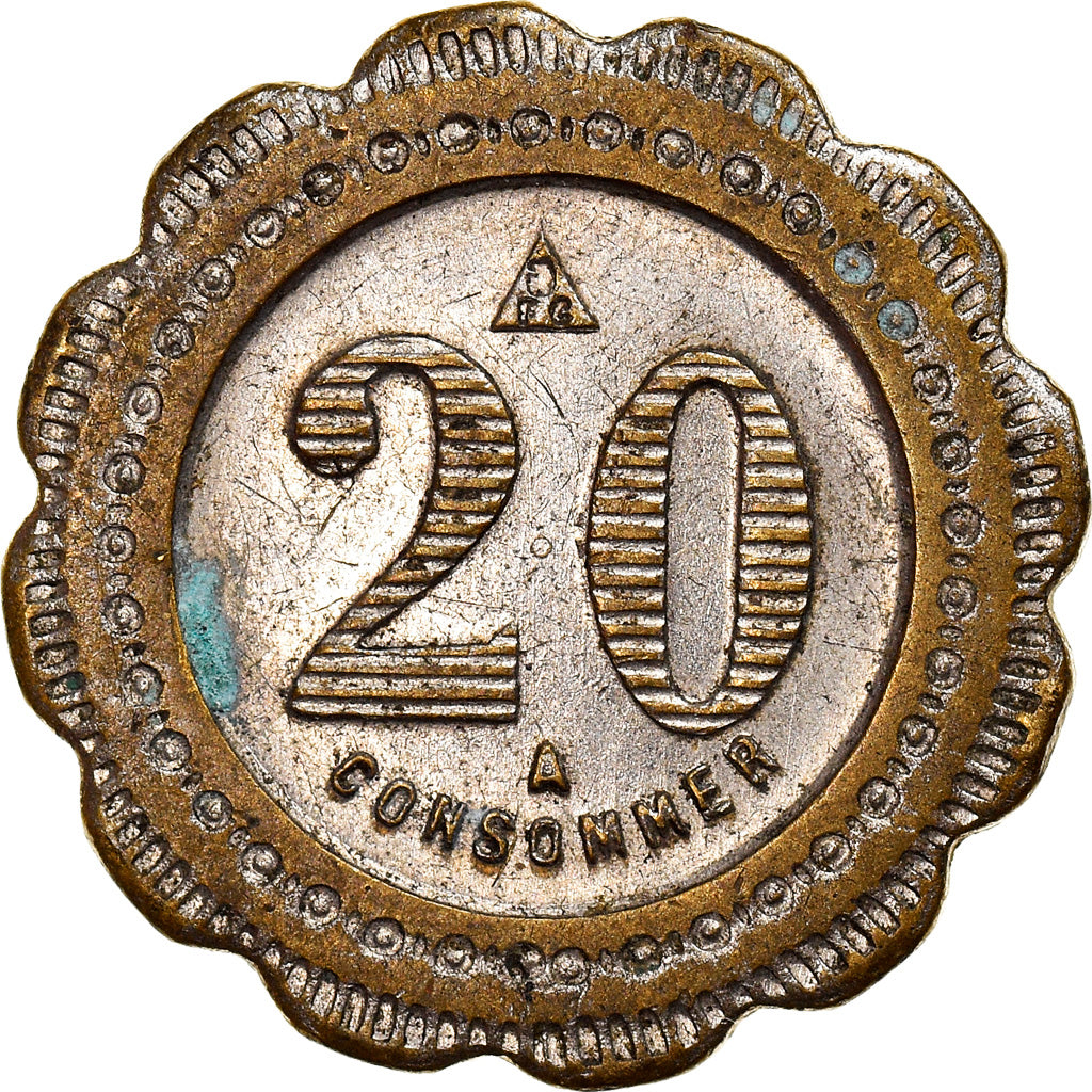 France, 20 Centimes, Token 