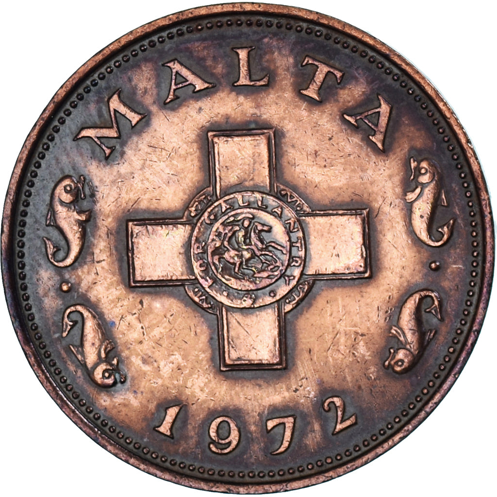 Moneta, Malta, Cent, 1972
