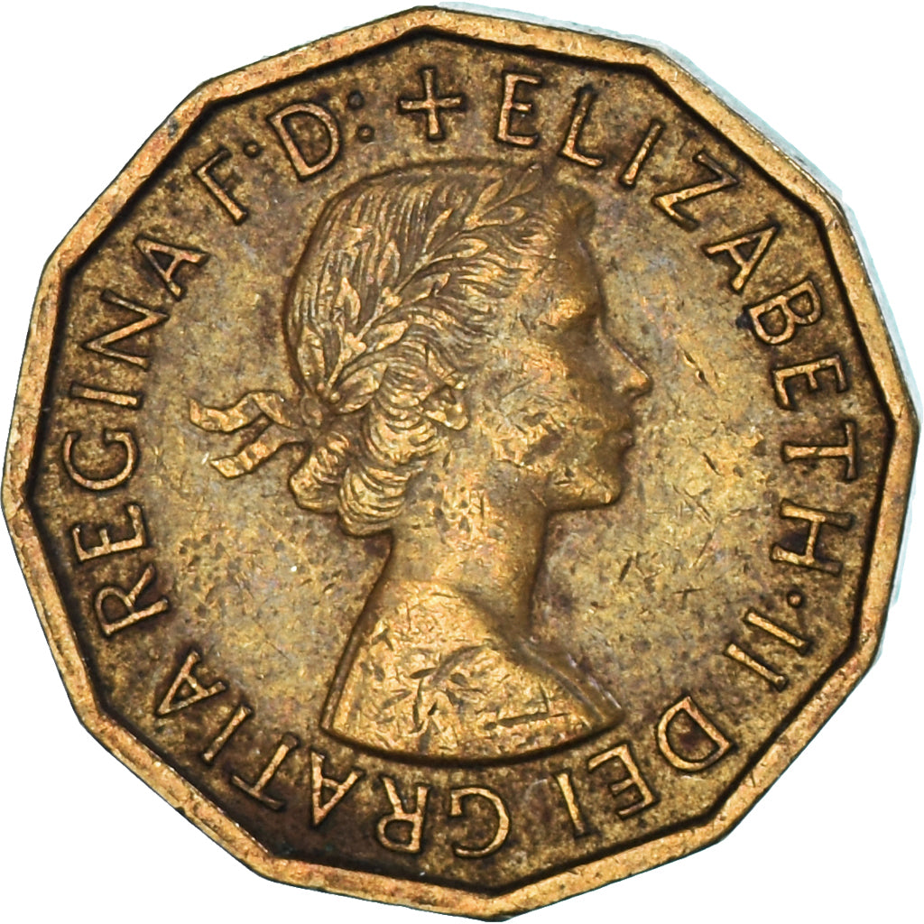 Münze, Großbritannien, 3 Pence, 1964