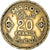 Moneda, Marruecos, 20 Francs, 1371