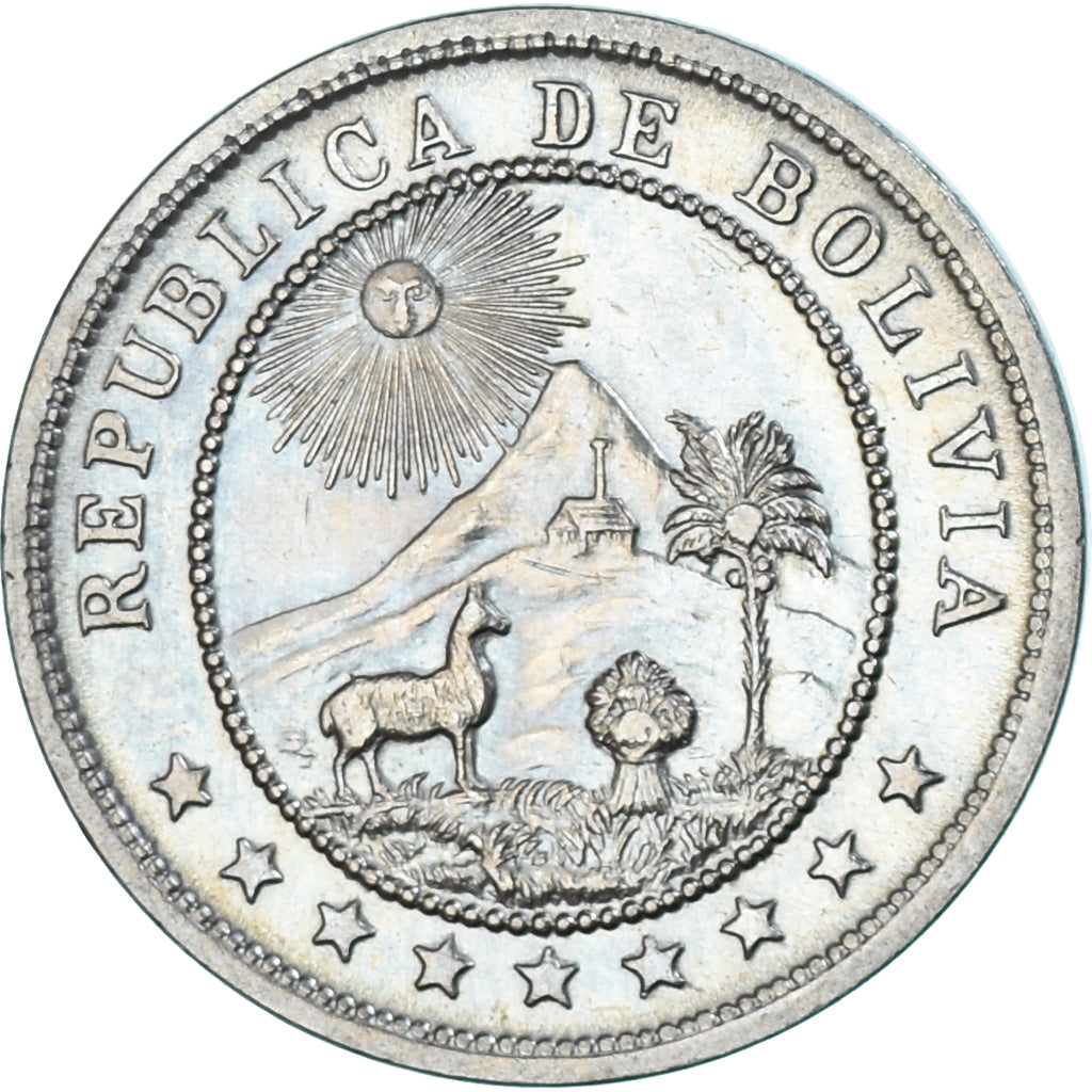 Coin, Bolivia, 10 Centavos, 1935