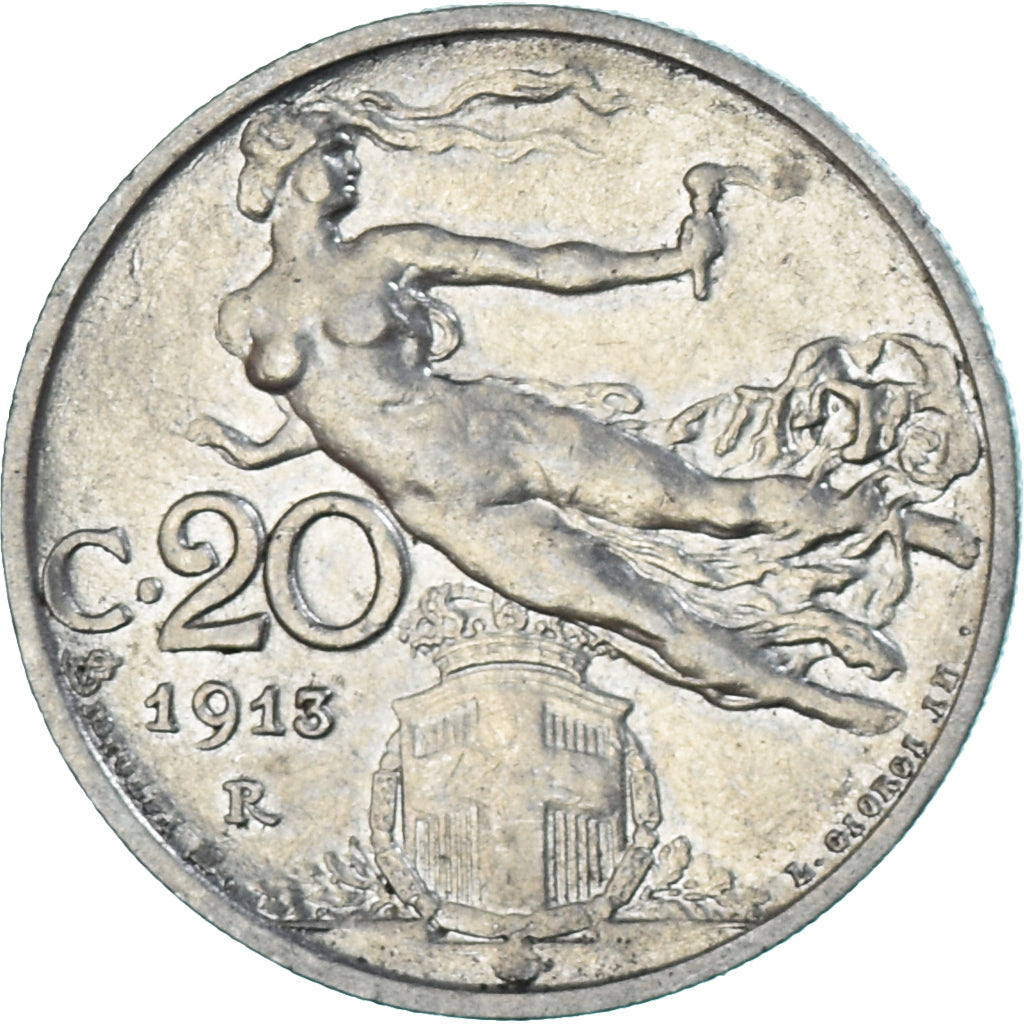 Moneta, Włochy, 20 Centesimi, 1913