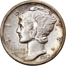 Moneta, Stati Uniti, Mercury Dime, Dime, 1917, U.S. Mint, Philadelphia, BB