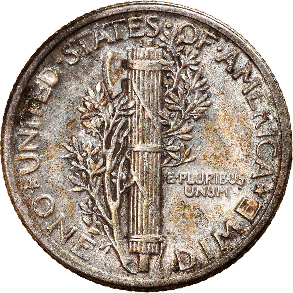 Moneta, Stati Uniti, Mercury Dime, Dime, 1917, U.S. Mint, Philadelphia, BB