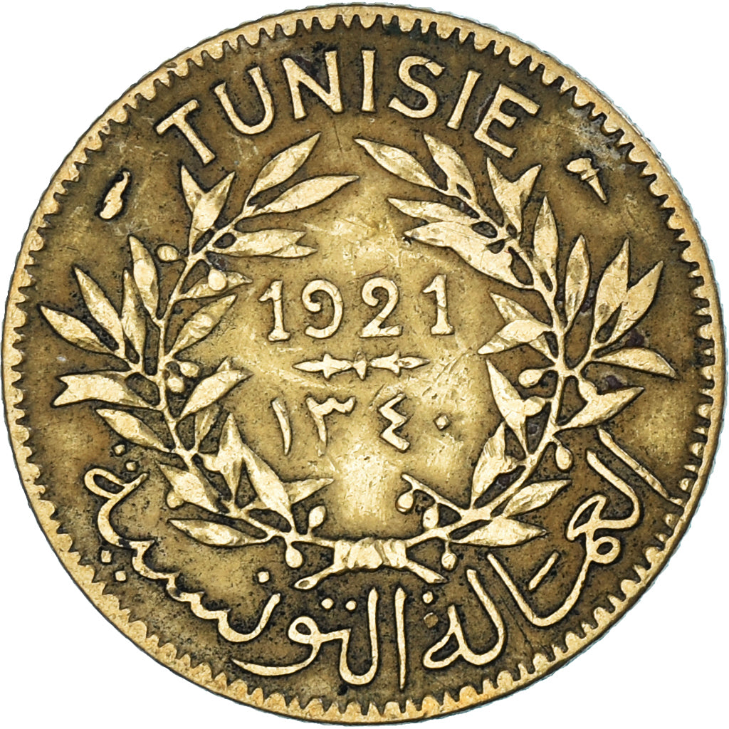 Moeda, Tunísia, Franc, 1921