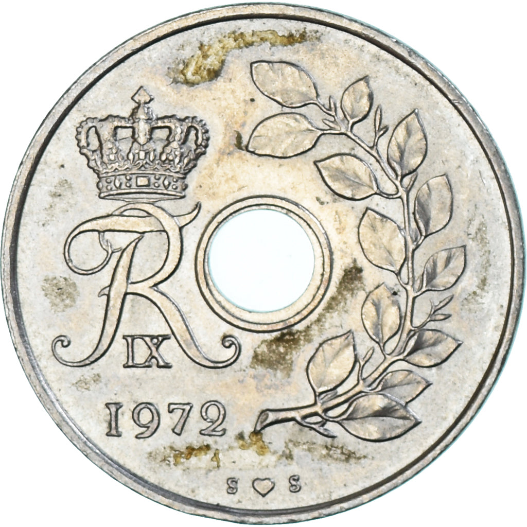 Moneta, Danimarca, 25 Öre, 1972