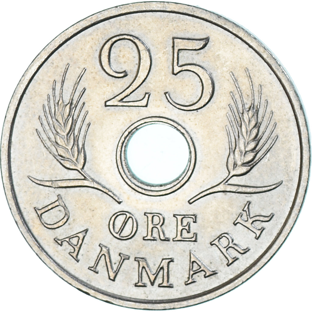Moneta, Danimarca, 25 Öre, 1972