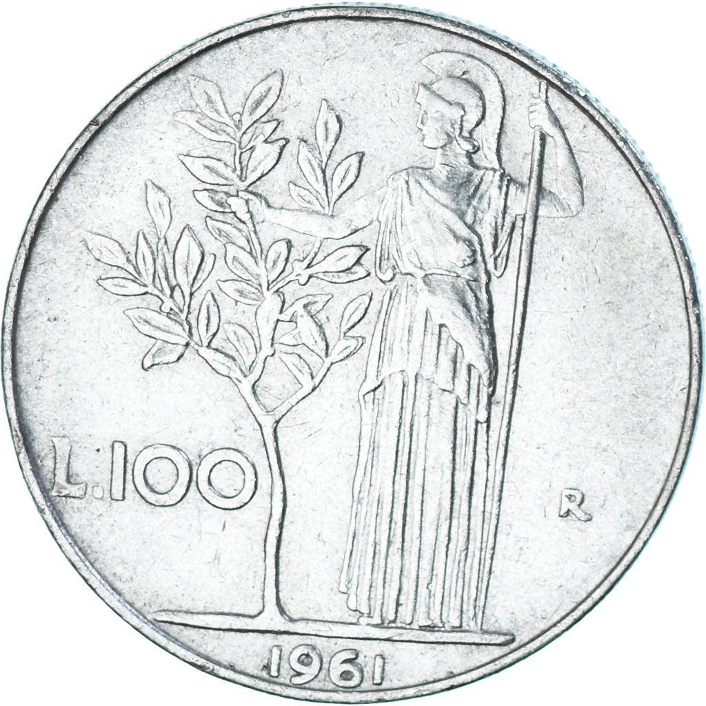 Moeda, Itália, 100 Lire, 1961