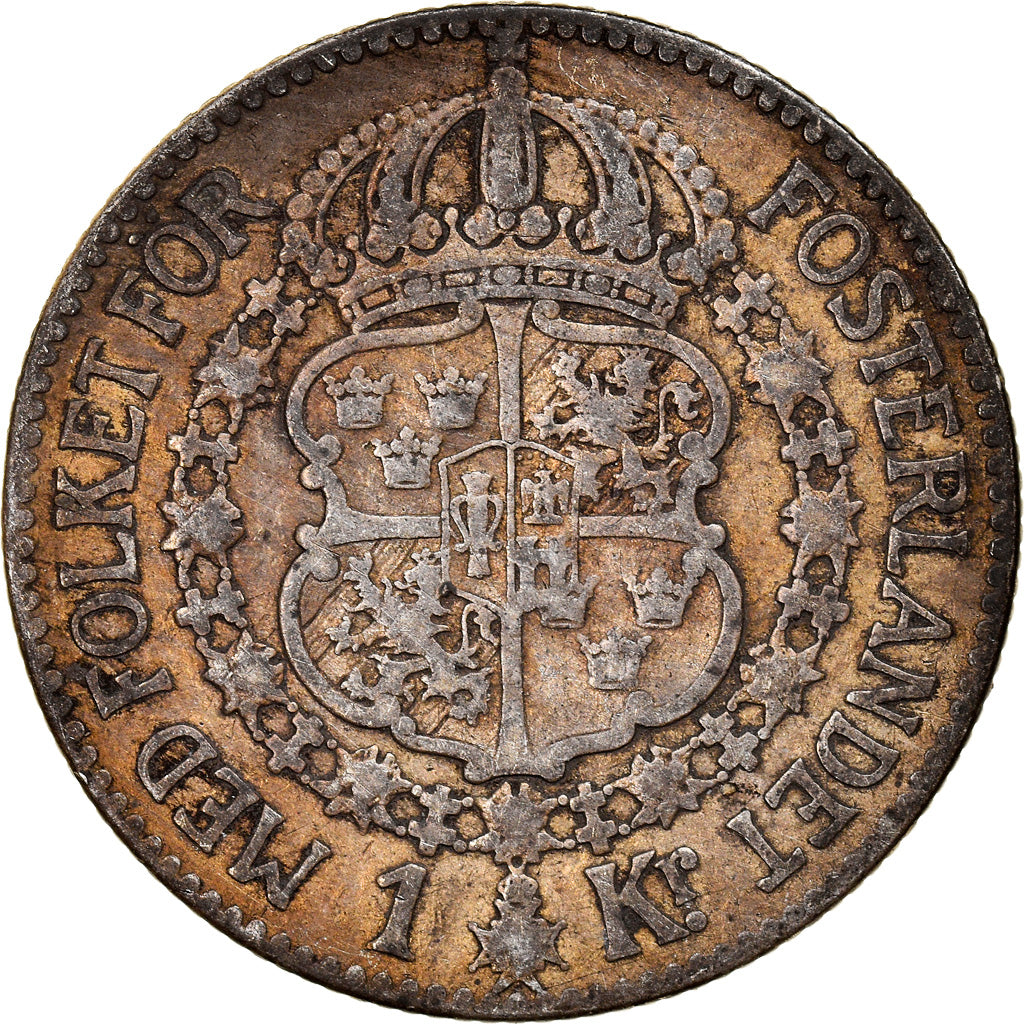 Coin, Sweden, Gustaf V, Krona, 1931, VF(20-25), Silver, KM:786.2