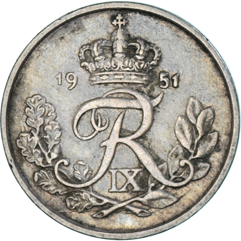 Moneta, Danimarca, 25 Öre, 1951