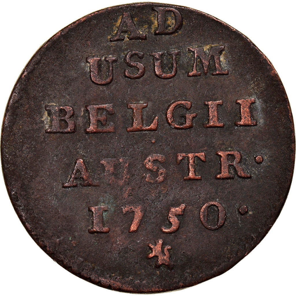 Coin, AUSTRIAN NETHERLANDS, Maria Theresa, Liard, 1750, Bruges, VF(20-25)