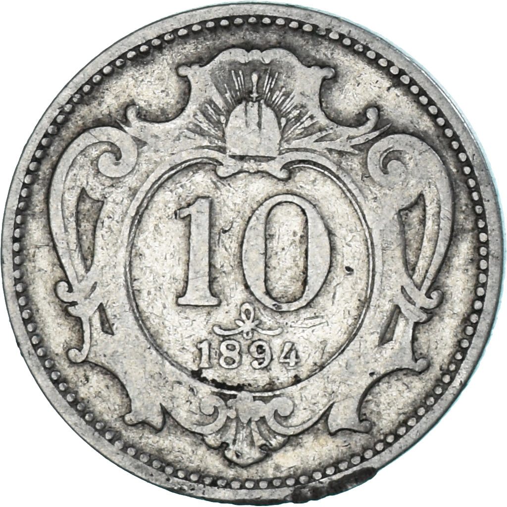 Münze, Österreich, 10 Heller, 1894