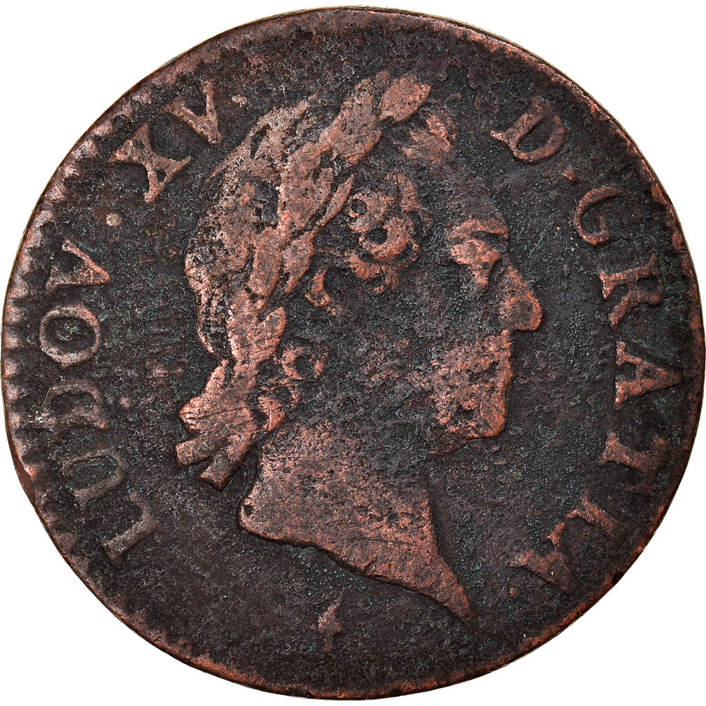 Moneda, Francia, Louis XV, Demi sol à la vieille tête, 1/2 Sol, 1768, Paris