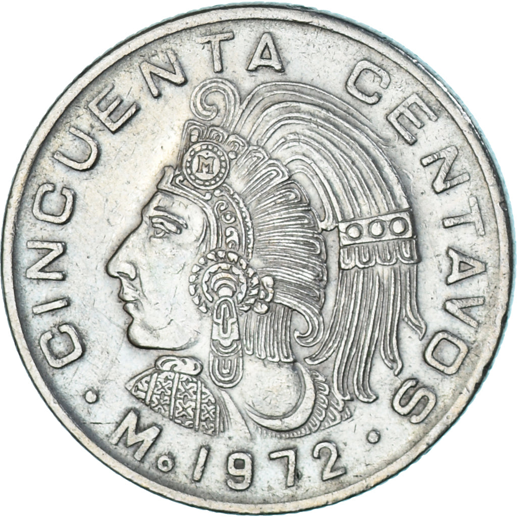 Moneda, México, 50 Centavos, 1972