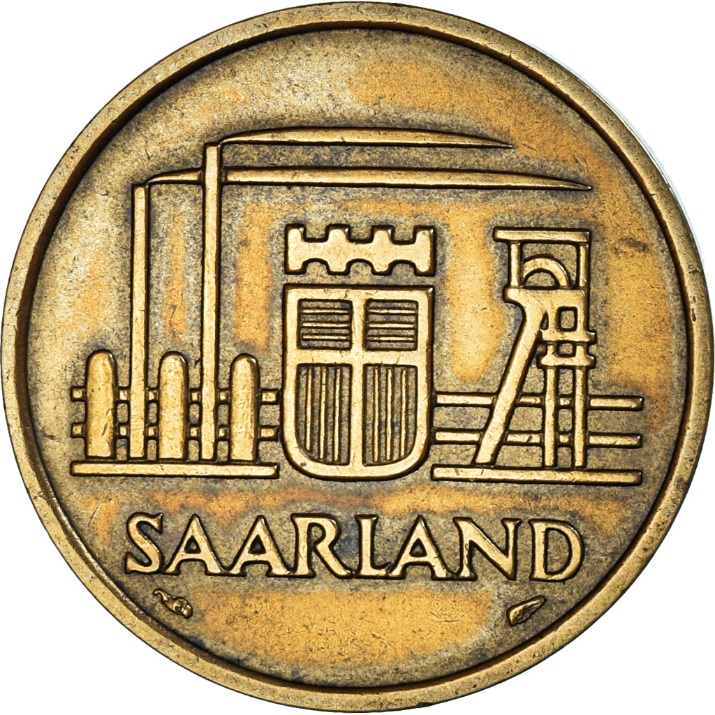 Moneda, SARRE, 50 Franken, 1954