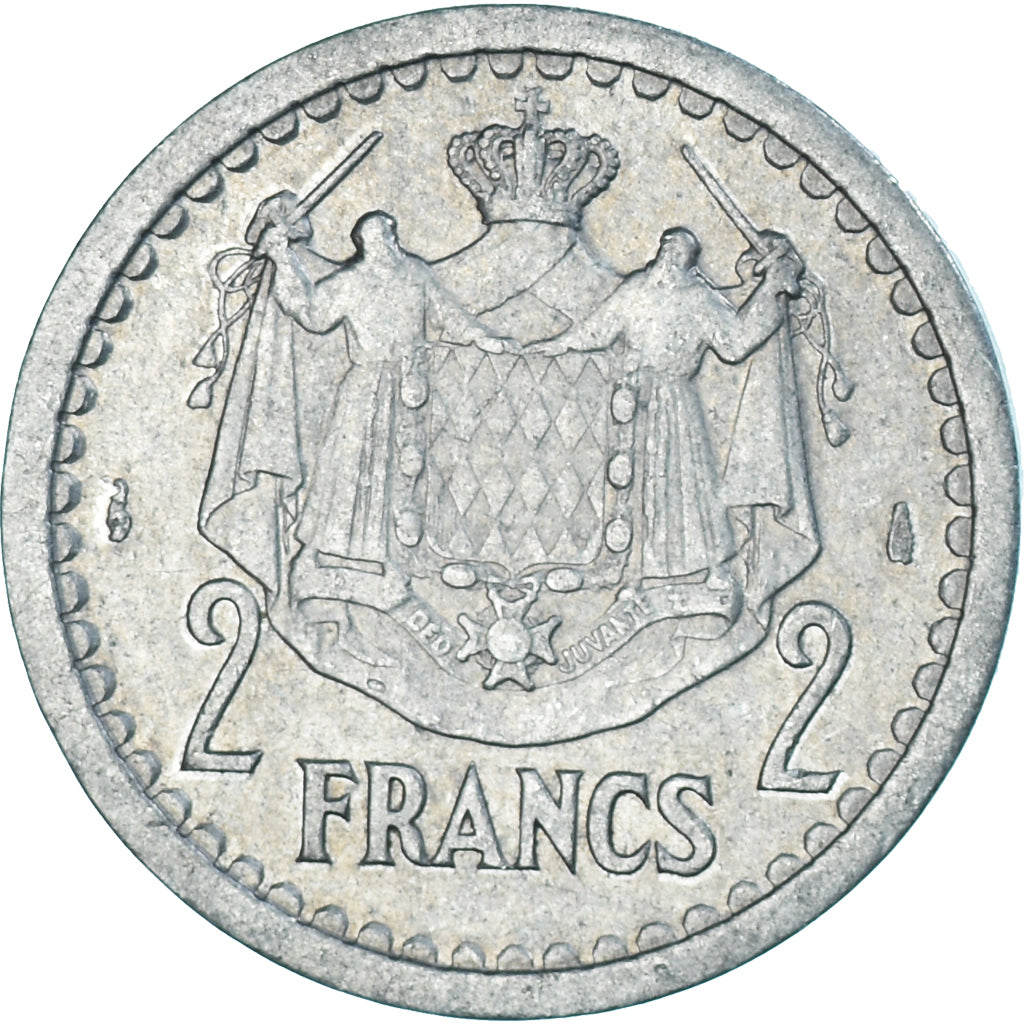 Münze, Monaco, 2 Francs, 1943