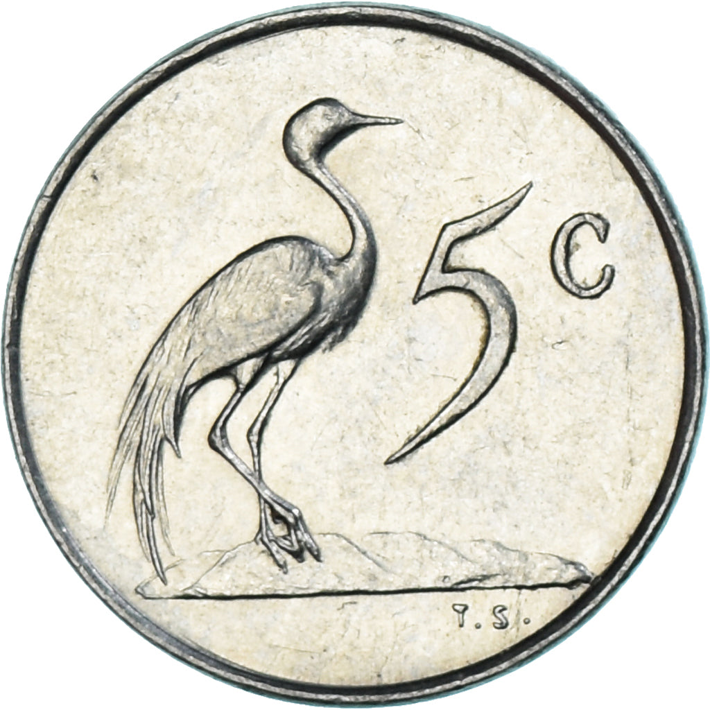 Moneta, Sudafrica, 5 Cents, 1965