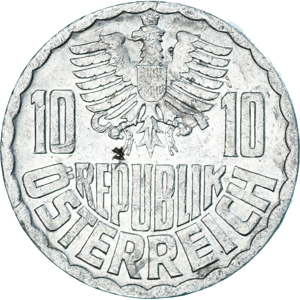 Moeda, Áustria, 10 Groschen, 1974