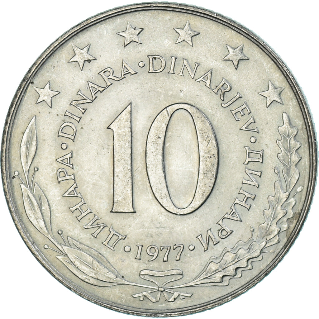 Coin, Yugoslavia, 10 Dinara, 1977