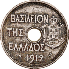Coin, Greece, George I, 20 Lepta, 1912, EF(40-45), Nickel, KM:64