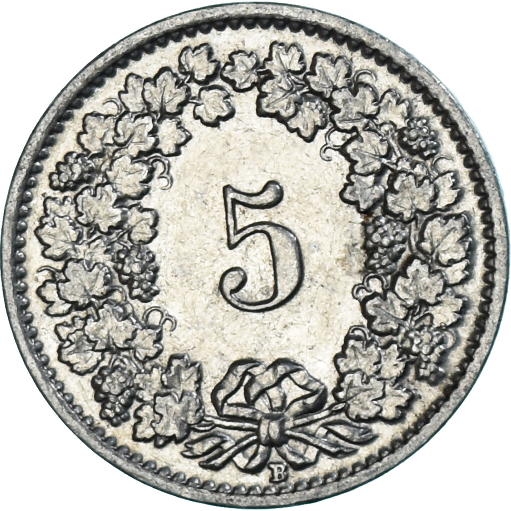 Münze, Schweiz, 5 Rappen, 1939, SS, Nickel
