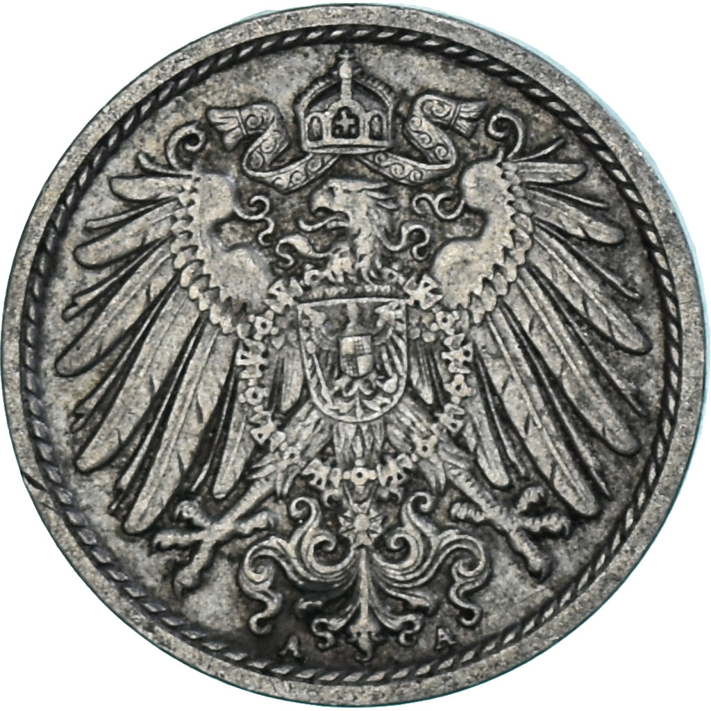 Moneta, Niemcy, 5 Pfennig, 1912